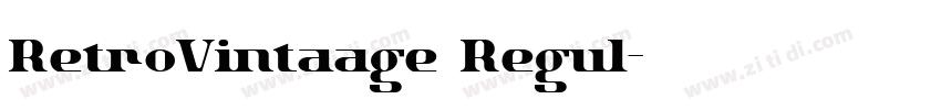 RetroVintaage Regul字体转换